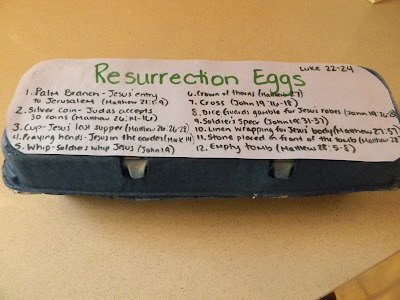 Make some Resurrection Eggs with your child to reuse year after year