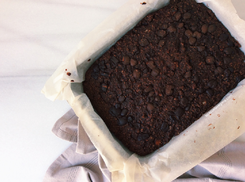 Brownie vegano alubias rojas