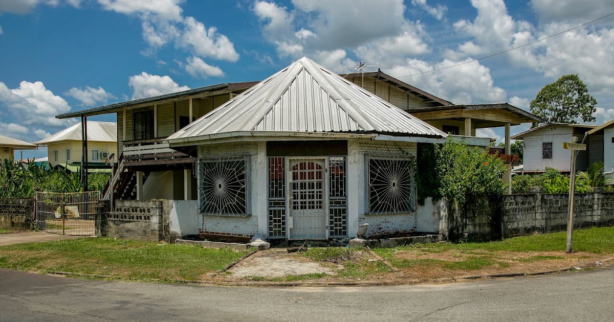 Interesting homes in Suriname, South America.