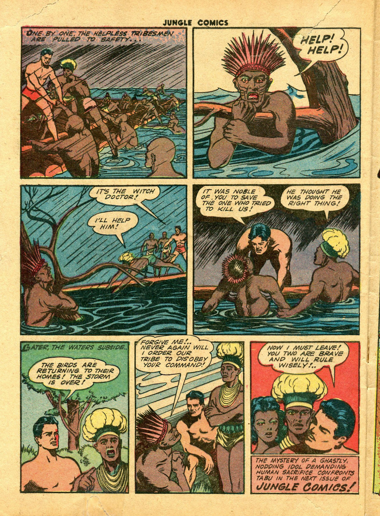 Read online Jungle Comics comic -  Issue #43 - 48