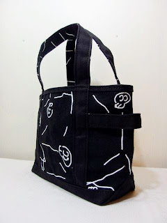 TEMBEA × HIMAA "ドクロ Print - BAGUETTE TOTE & TOTE BAG SMALL SIZE"