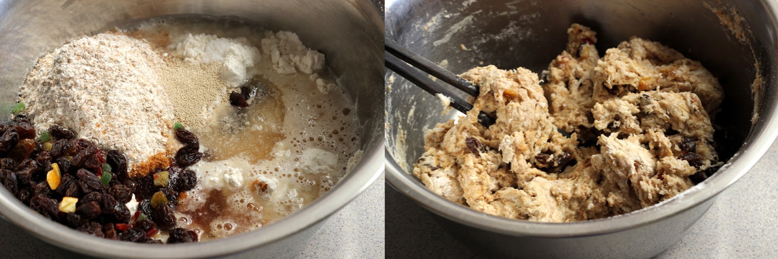 Amiliaya Recipe No knead fruit bread 免揉 干果面包