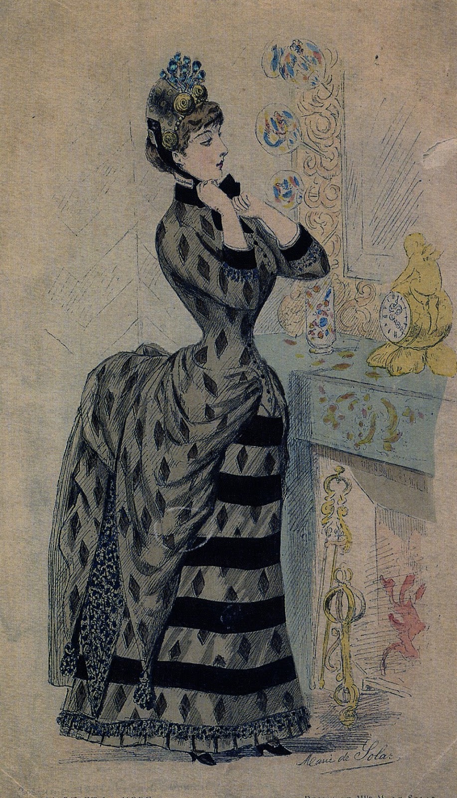 Two Nerdy History Girls The Fashionable Bustle, c. 1885