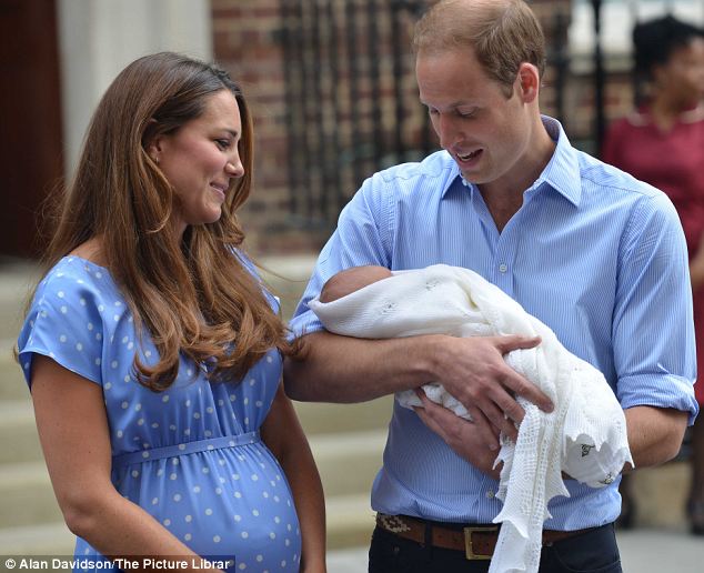 Kate and William with new baby