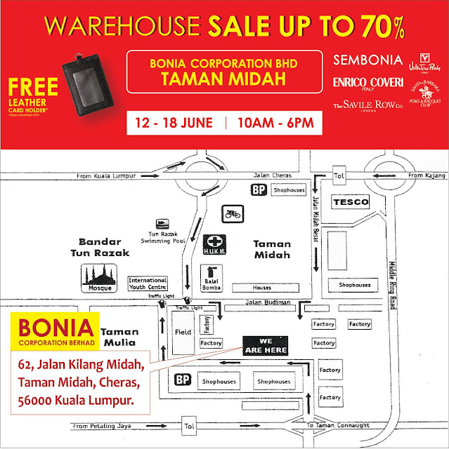 Bonia Malaysia Warehouse Sale Discount