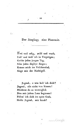 Epoesie Christian Adolf Overbeck Der Jungling Eine Phantasie