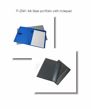 CENTRUM LINK - NEW - "Black A4 Sized Portfolio With Notebook" - P-2041