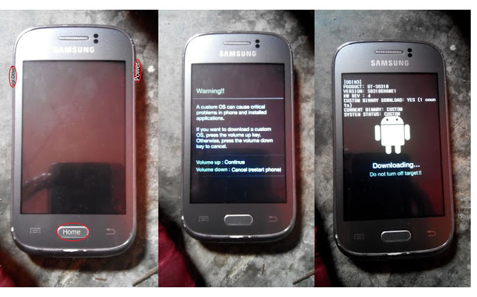 Cara Pasang CWM di Samsung Galaxy GT-S6310 