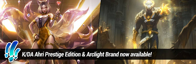 Surrender at 20: K/DA Ahri Prestige Edition & Arclight Brand now available!