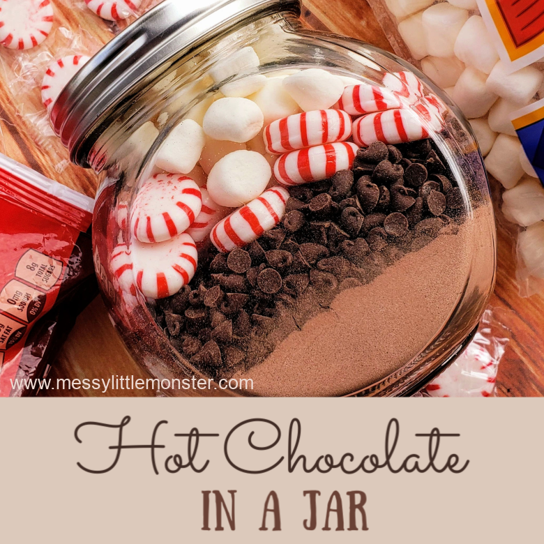hot chocolate in a jar