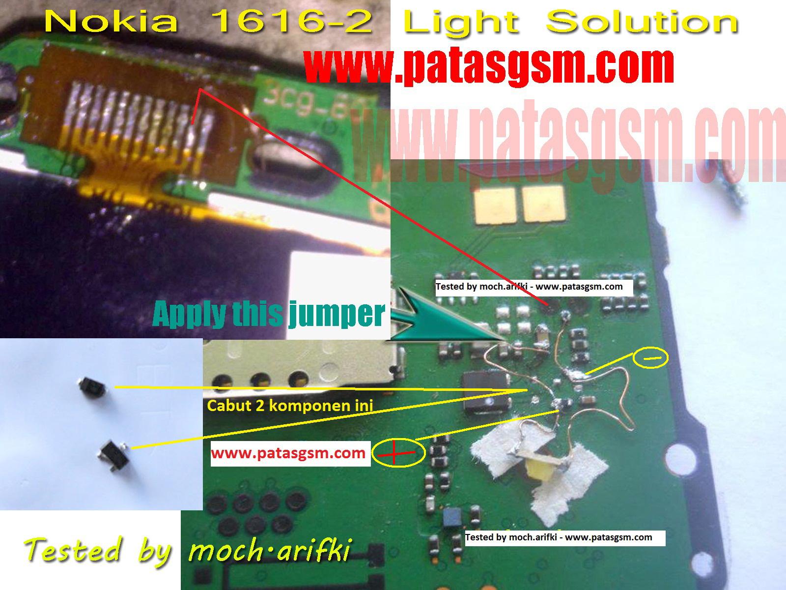Shree Home Electronics Institute: Nokia1616-2 display light