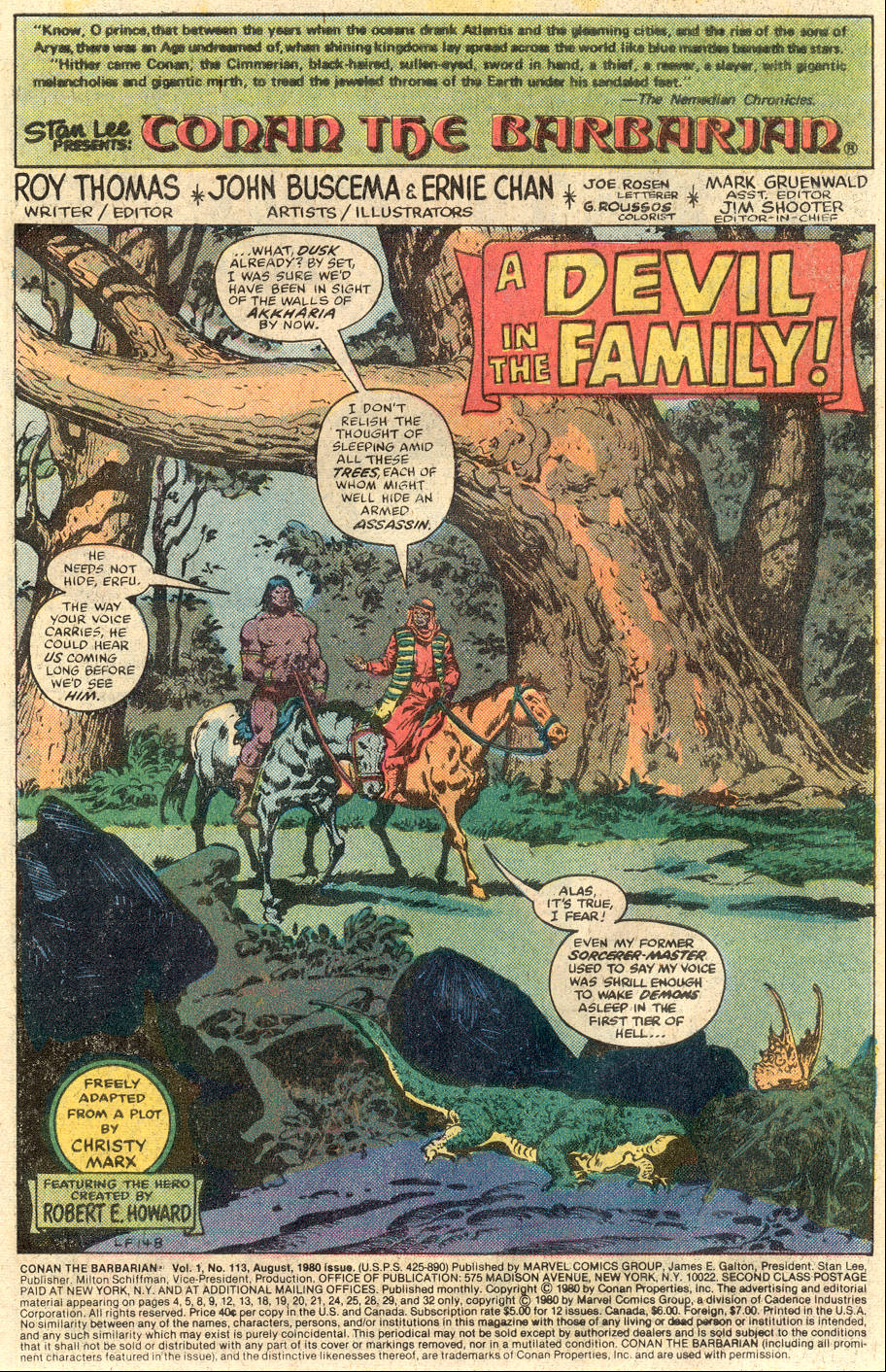 Read online Conan the Barbarian (1970) comic -  Issue #113 - 2