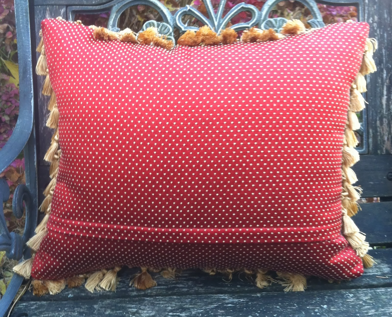 Summer's Snippets Flower Needlepoint Pillow Stitched and Finished.