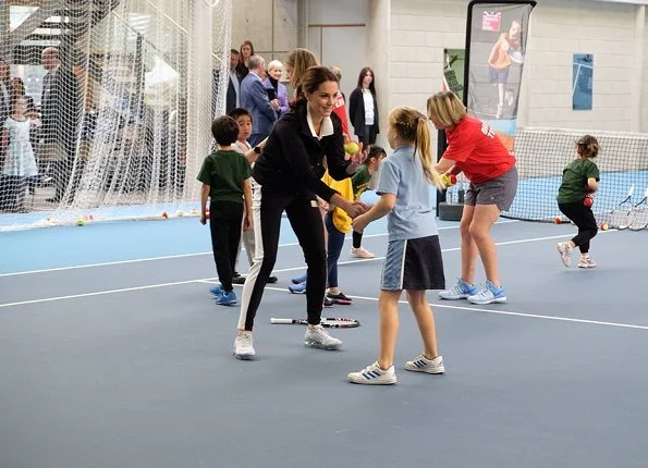 Duchess Catherine of Cambridge visited the Lawn Tennis Association at National Tennis Centre