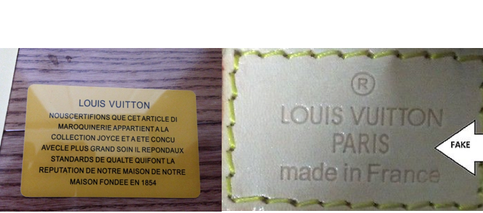 Louis Vuitton Certificate Of Authenticity Card | Cepar