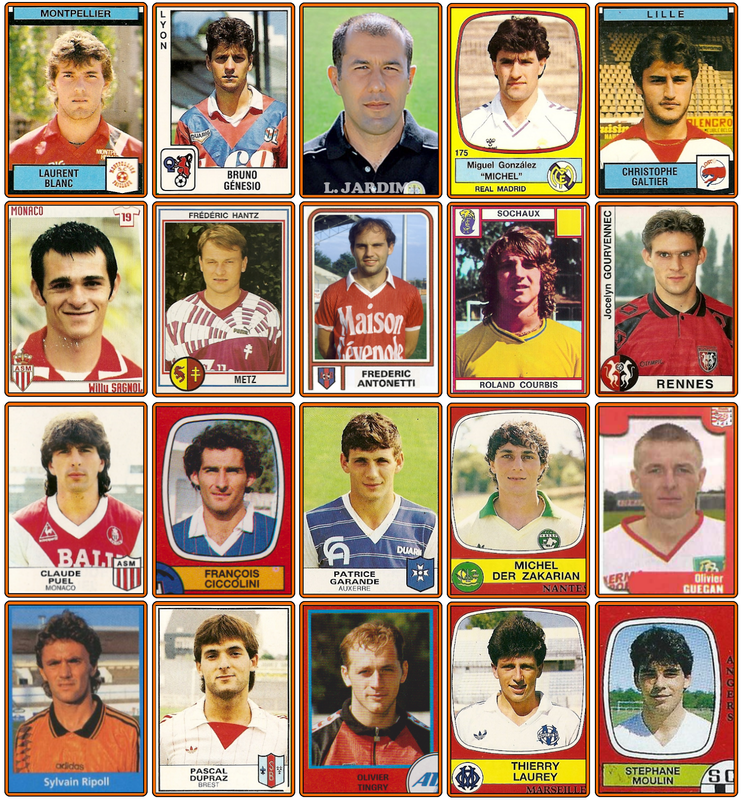 Old School Panini Le bal des entraîneurs de Ligue 1 201516
