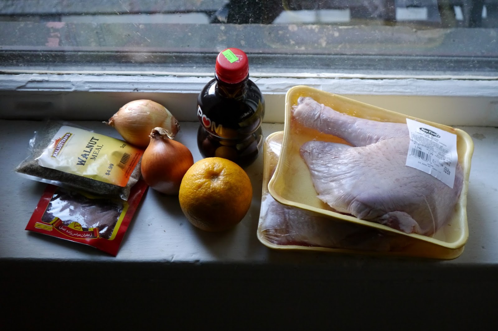 Persian pomegranate walnut braised turkey legs