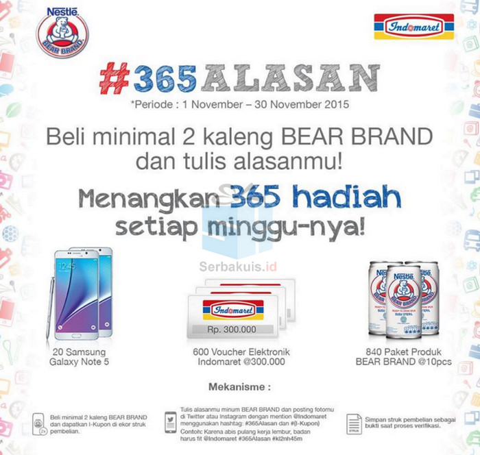 Undian Bear Brand 365 Alasan Indomaret Undian Bear Brand 365 Alasan Indomaret