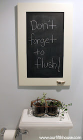 Our Fifth House: A Chalkboard for the Potty Room