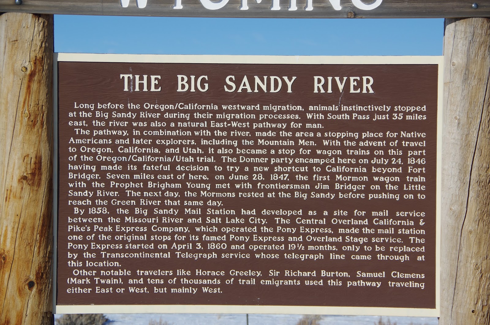 Today In Wyoming's History Farson Scenes