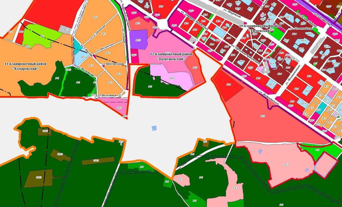 план застройки района док тюмень. генеральный план застройки города тюмени 2021. функциональное зонирование города тюмень лесобаза. планировочные районы тюмени. карта тюмени по районам города.