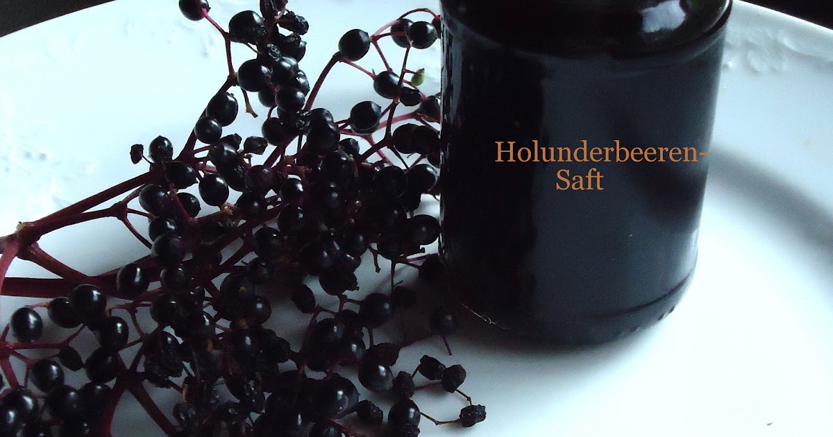 auchwas: Holunderbeeren-Zeit: Holunderbeeren-Saft