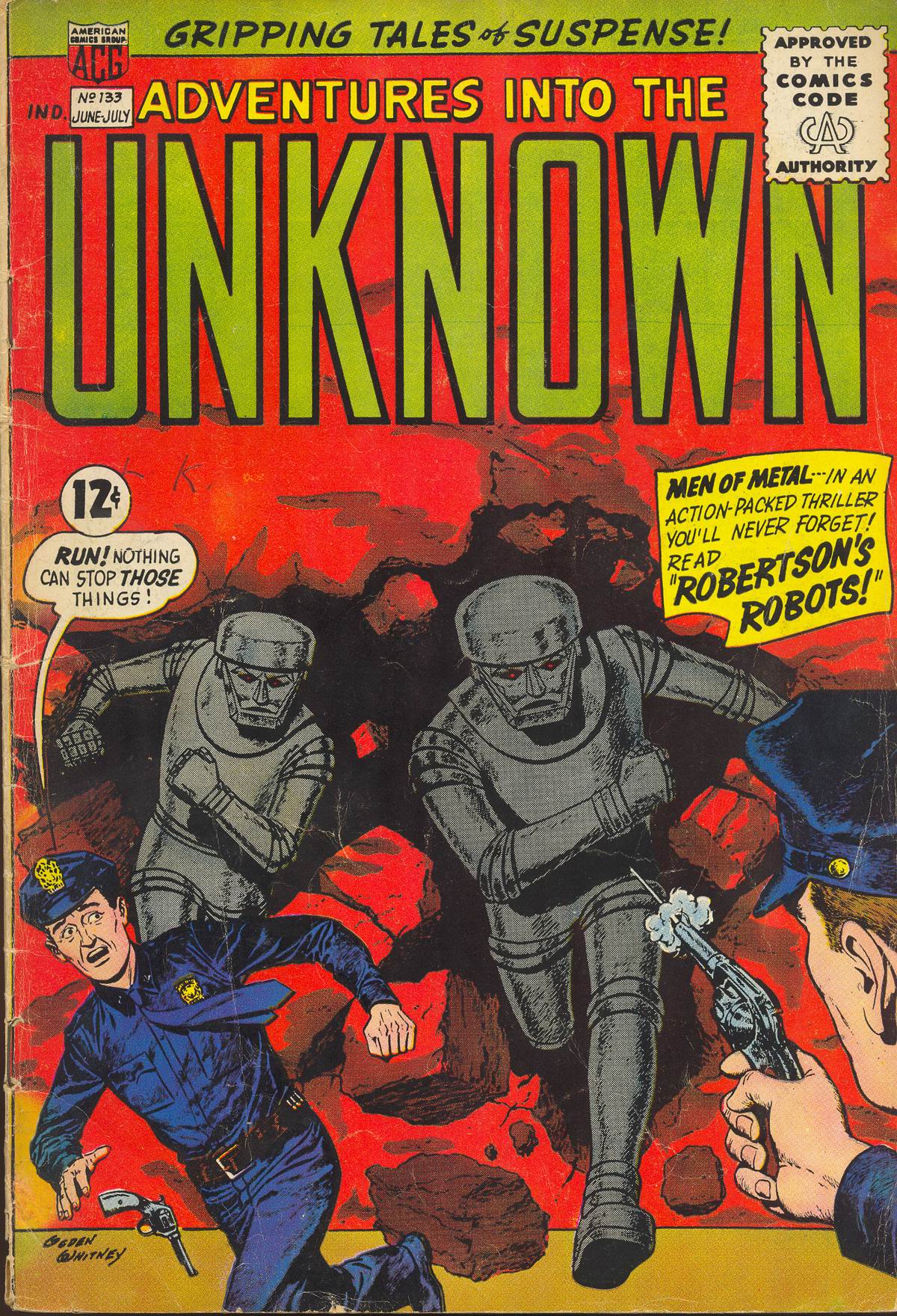 Read online Adventures Into The Unknown comic -  Issue #133 - 1