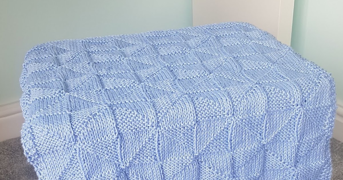 A Playful Stitch Geometric Knitted Baby Blanket