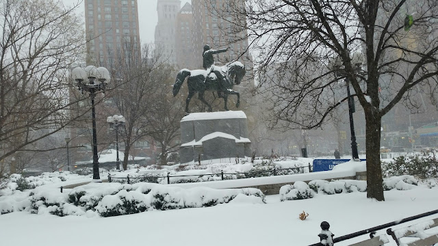 snow blizzard Union Square Park randommusings.filminspector.com