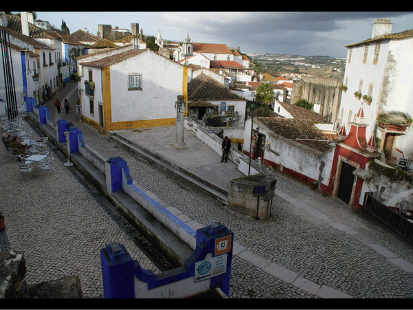 A medieval town at nowadays