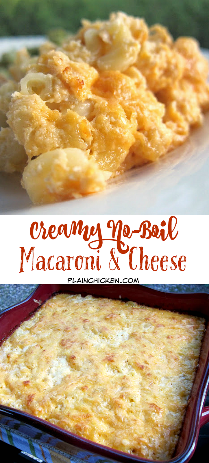 Creamy No Boil Macaroni And Cheese Plain Chicken