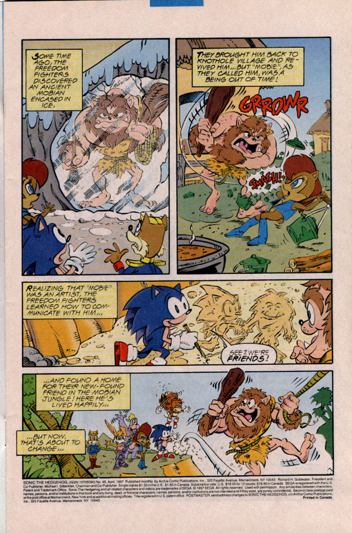 Read online Sonic The Hedgehog comic -  Issue #45 - 2