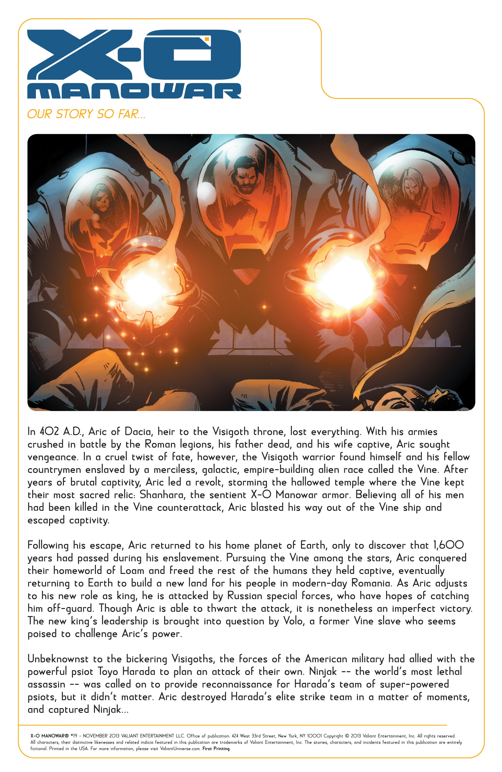 Read online X-O Manowar (2012) comic -  Issue #19 - 2