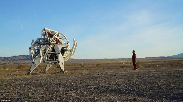 Engineers created a huge exoskeleton similar to a mammoth