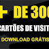 Pacote com Mais de 300 cartões de visita para download grátis