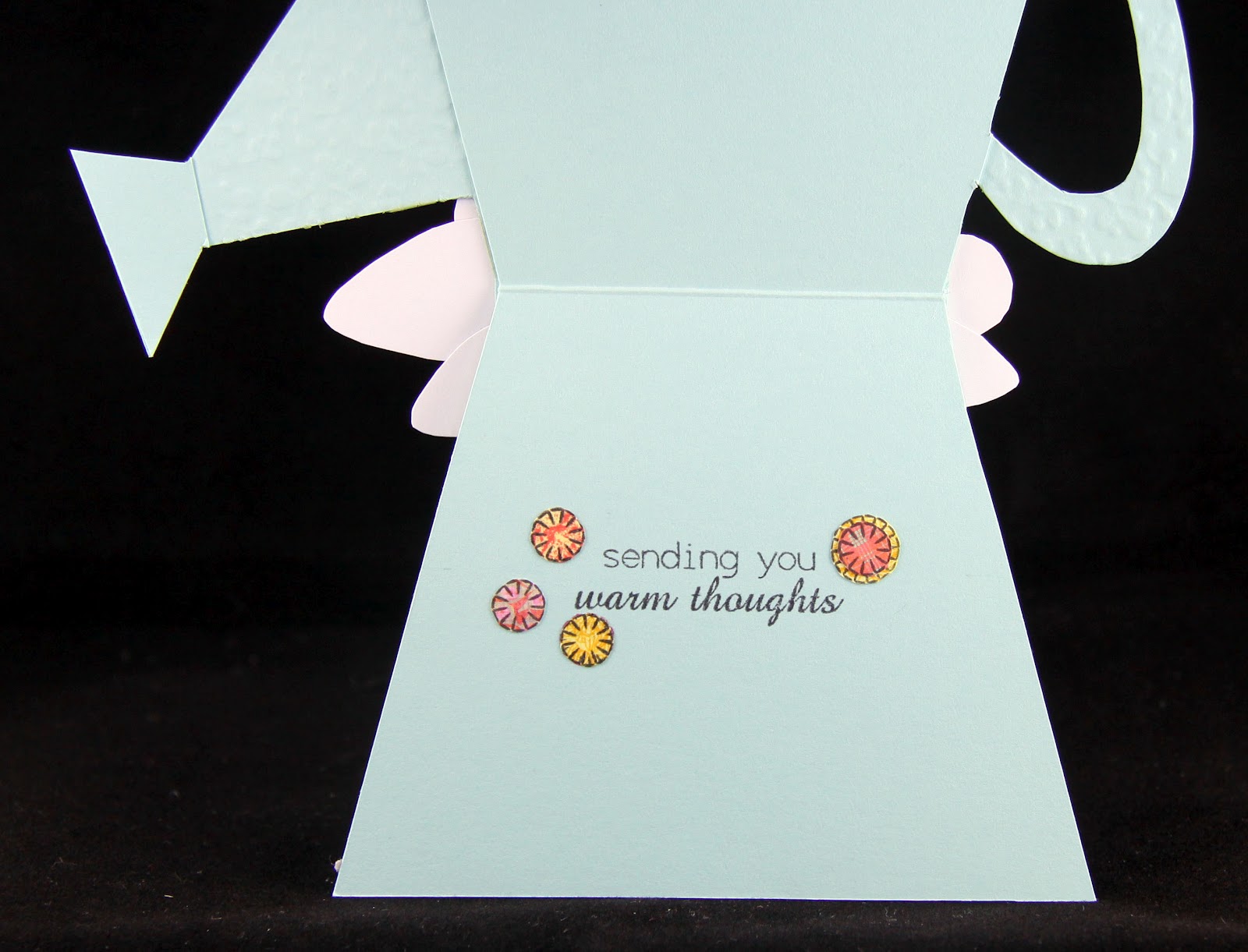 Rainbow Gardens Watering Can Card