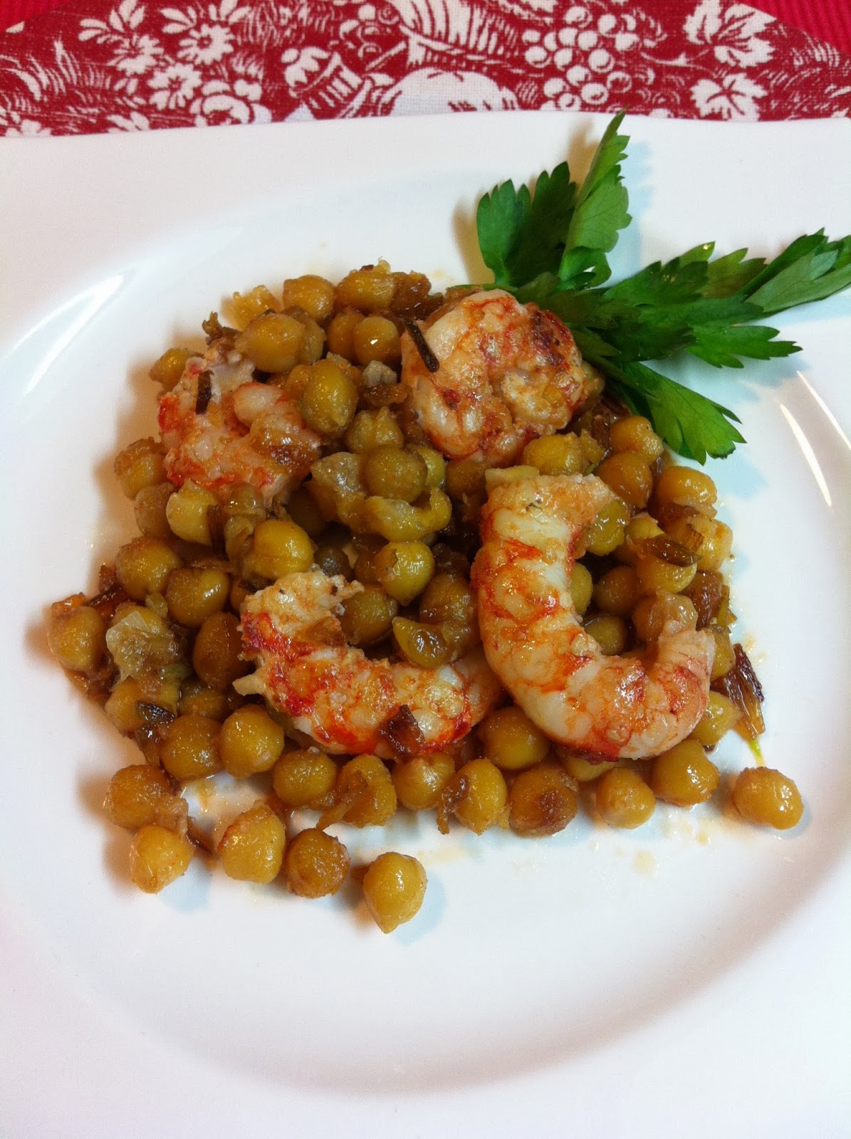 Las recetas de Martuka Garbanzos Fritos Con Gambones