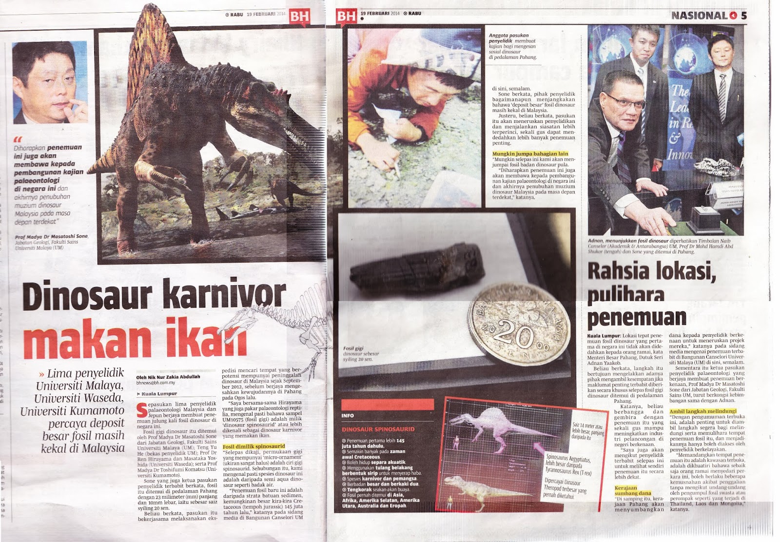 The Faults In Alor Setar Fossil of dinosaur found in Malaysia!