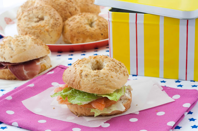 Bagels clasicos con sesamo