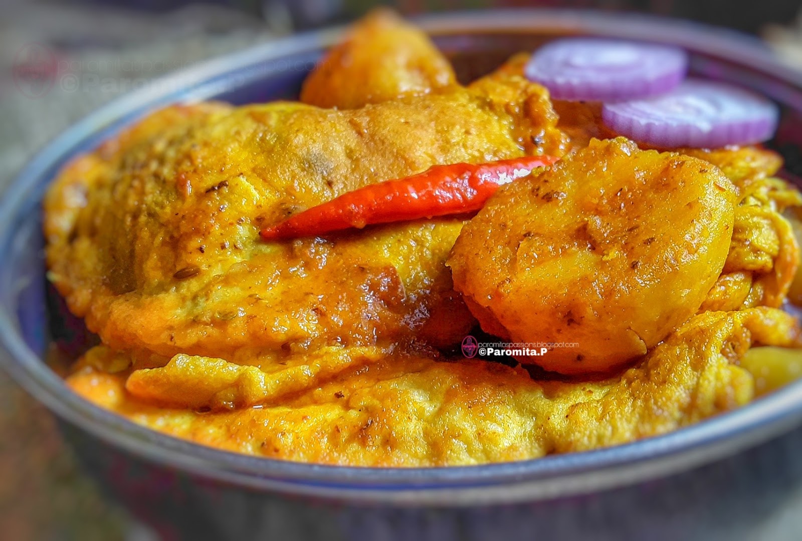 Egg Omelette Curry Paromita's Passions