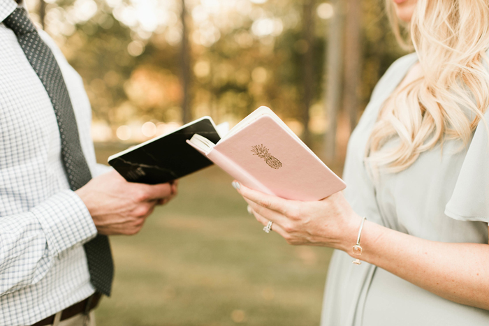 wedding vows, reading wedding vows