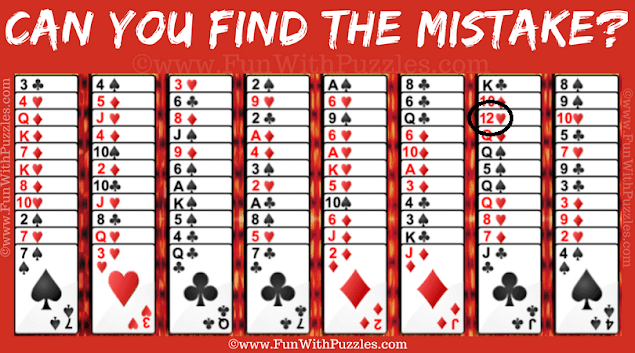 Answer of Mistake Puzzle: Gypsy Solitaire Challenge