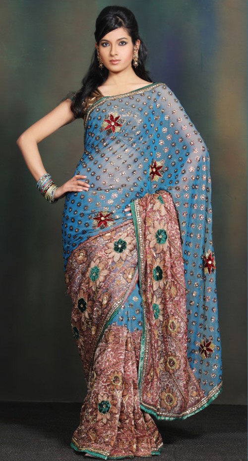 Fashion trends reports embroidered wedding saree collection  fancy Fashion trends reports embroidered wedding saree collection  fancy