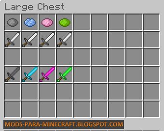 Color Your Weapons Mod para Minecraft 1.4.7:  Mods para 