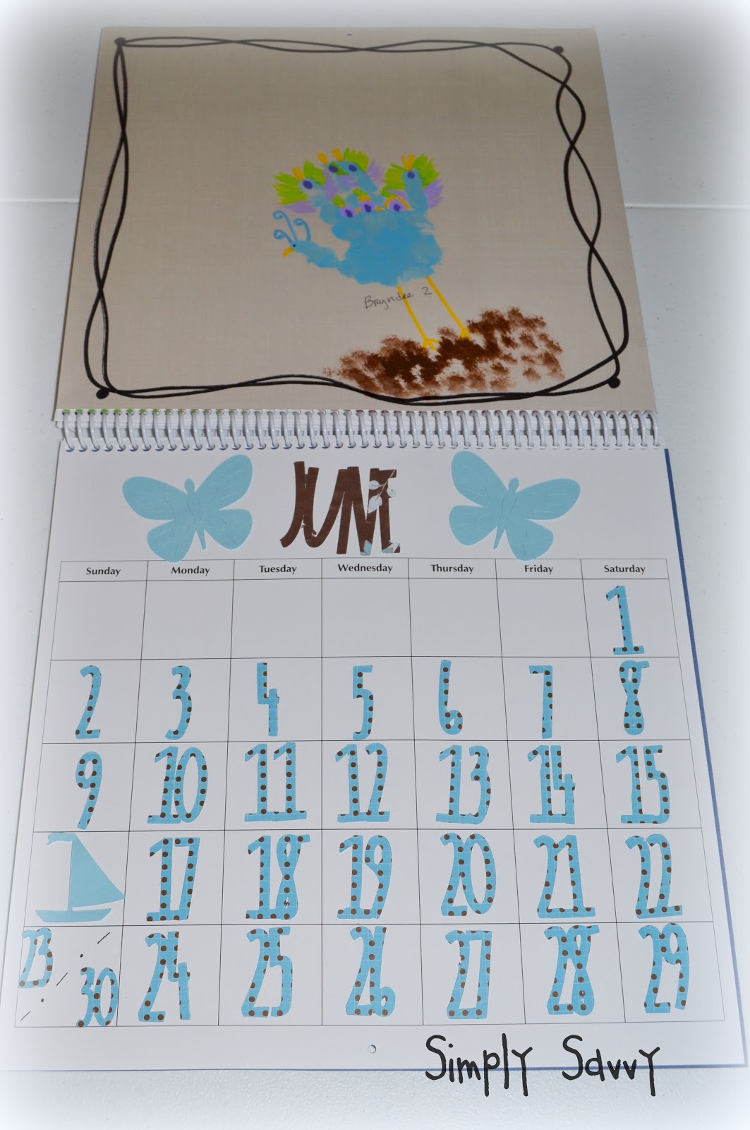 Simply Savvy Keepsake Calendar