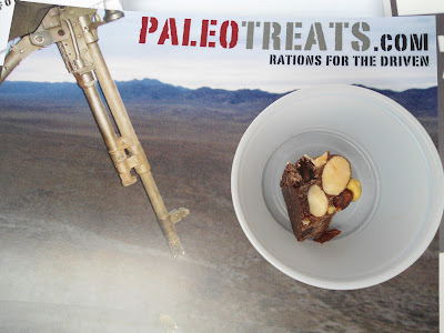 Image of a sample of paleo treats in a plastic cup at the 2012 CrossFit Games