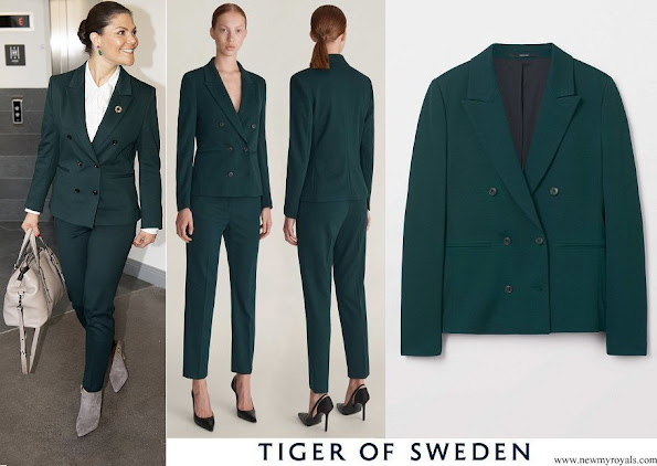 Crown Princess Victoria wore Tiger of Sweden Molena suit