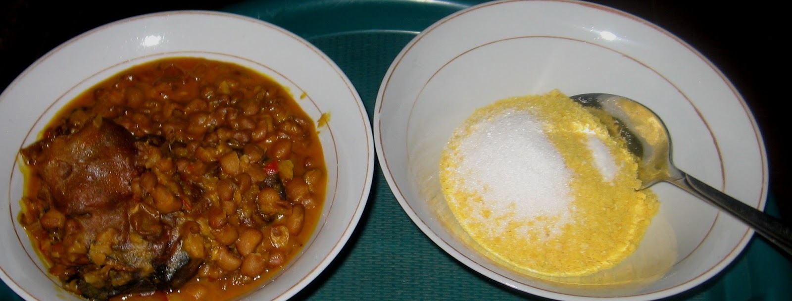 How To Cook Beans With Fish Head, Eat With Sweet Garri
