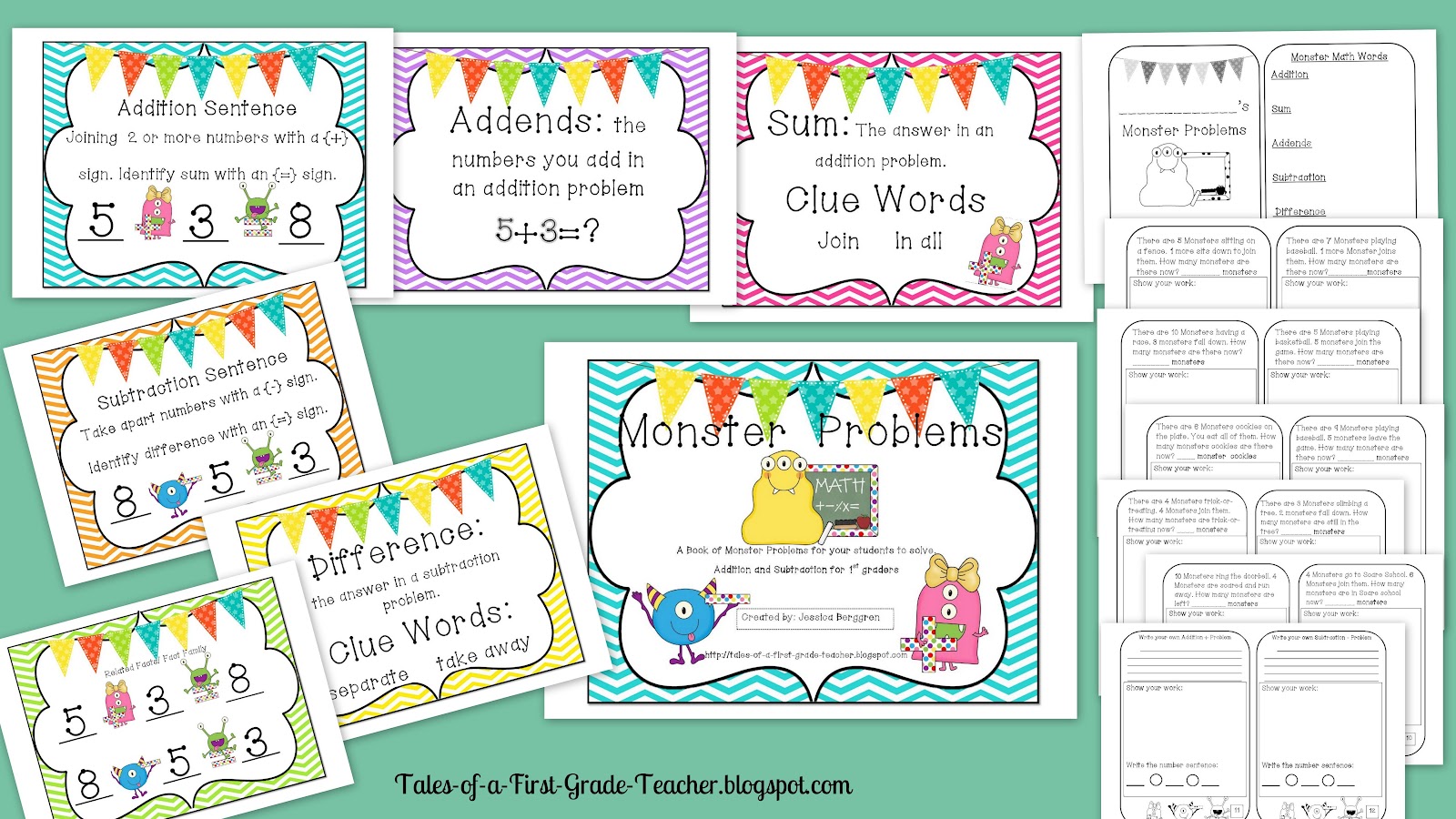 Tales-of-a-First-Grade-Teacher: Apples and Monsters