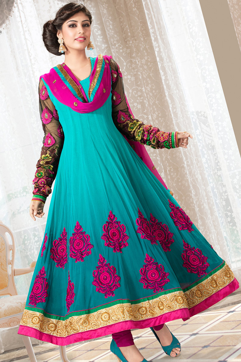 New Fashion Styles Stylish Anarkali Bridal Dress 2013